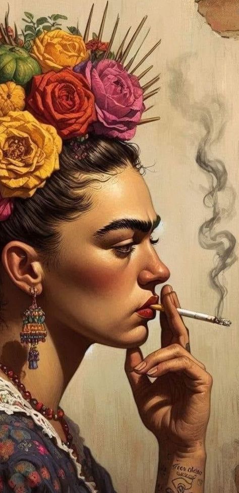 Mexican Graffiti Art, Latinx Photography, Frida Kahlo Drawing, Freida Kahlo, Dark Art Paintings, Frida Kahlo Paintings, Frida Kahlo Portraits, Kahlo Paintings, Mexican Culture Art