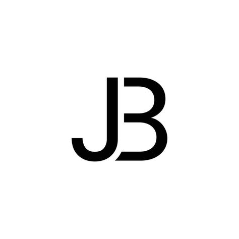 Jb Logo Design, Jb Logo, Black Abstract Background, B Letter Logo, Letters Logo, Monogram Logo Design, Vector Template, Letter J, Logo Banners