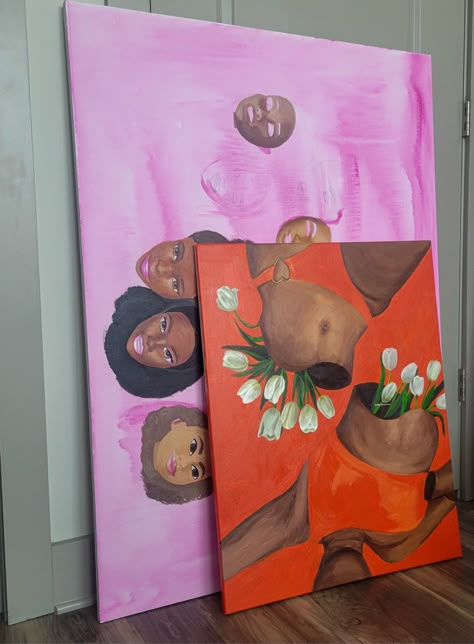 #art #blackart #blackwomanartist #acrylicpainting #barbie #barbieart Dope Painting Ideas On Canvas, Sketchbook Idea, New Art Ideas, Painting Ideas On Canvas Easy, Melanin Art, Painting Board, Trippy Painting, Art Geek, Afrocentric Art