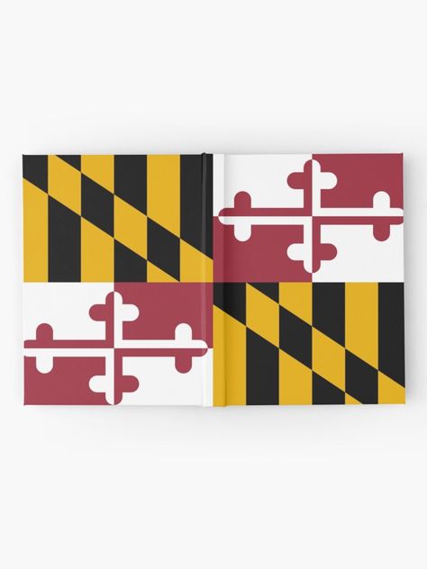 Maryland flag journal Maryland Flag, Pushpin Travel Map, Dorm Life, Flag Art, Flag Wall, Flag Banner, Custom Printed Fabric, Organic Cotton Knit Fabric, State Flags