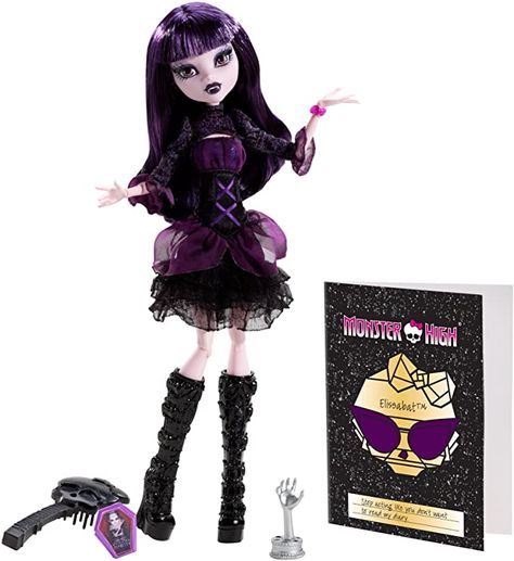 Dark Purple Lipstick, Monster High Toys, Purple Highlights, Purple Lipstick, Monster High Characters, Wearing All Black, Dream Doll, Black Carpet, Black Boots Tall