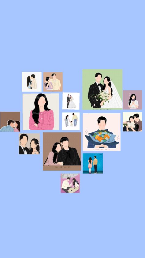 Collage Kdrama Fan Art, Kdrama Fan Art Wallpaper, Fan Art Wallpaper, Korean Drama Romance, Kim Ji Won, Tumblr Wallpaper, Cute Doodles, Art Sketchbook, Korean Drama