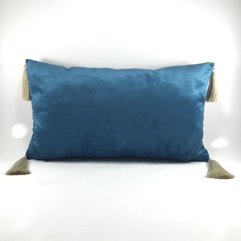 Velvet Pillow Cover, Blue Pillow Cases, Velvet Cushion Cover, Decorative Cushion, Headrest, Sofa Decor, Couch Decor Headrest Sofa, Gold Pillow Covers, Match Velvet, White Pillow Cases, Black And White Pillows, Blue Pillow Covers, Couch Decor, Blue Pillow, Cover Blue