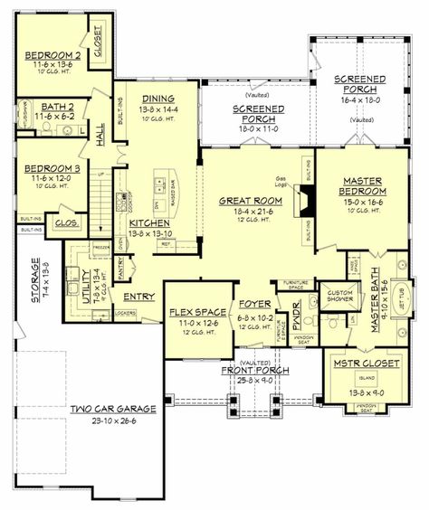 Design Tricks to Get the Most Out of a Floor Plan Rustic Exterior, Layout Plan, Texas Ranch, House Layout, Craftsman Style House Plans, Craftsman House Plan, Country House Plan, Country Bedroom, Craftsman House Plans