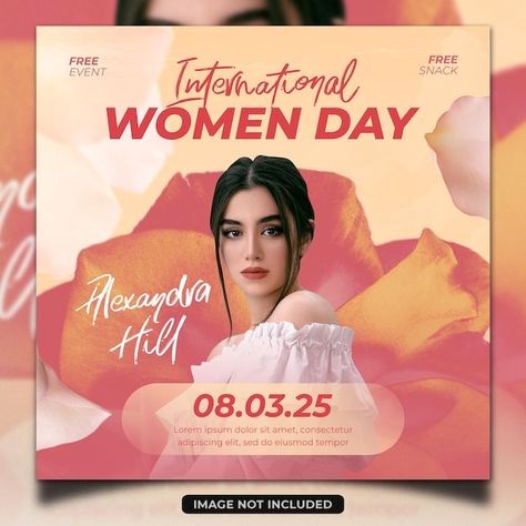 Woman Day Design Poster, Women Day Poster, Social Media Banner, Woman’s Day, 8th Of March, Banner Template, Ladies Day, Sale Poster, Flyer Design