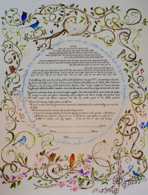 My Ketubah Art Studios by Orna Weisberg | Summertime Ketubah Ketubah Art, House Blessing, Judaica Gifts, Cool Names, Art Studios, Islamic Art, Wordpress, Fine Art, Media