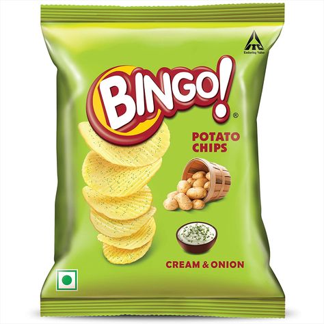 Bingo! Cream&Onion Potato Chips Candy Shack, Indian Candy, Chips Lays, Chips Ideas, Lays Chips, Lays Potato Chips, Bingo Chips, Creamed Onions, Best Chips