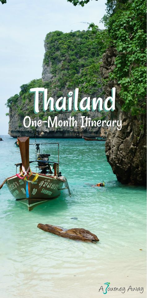 One-Month Itinerary in Thailand | A Journey Away travel blog 10 Day Thailand Itinerary, 3 Week Thailand Itinerary, Thailand Itinerary One Week, Thailand Itinerary One Month, Southern Thailand Itinerary, Thailand Destinations, Vietnam Itinerary, Thailand Vacation, Thailand Itinerary