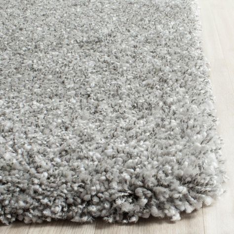 Safavieh California Shag Silver 8 ft. x 10 ft. Area Rug-SG151-7575-8 - The Home Depot Silver Living Room, Brown Carpet, Shag Carpet, Buying Carpet, Solid Area Rugs, Beige Carpet, Stylish Rugs, Diy Carpet, Silver Rug