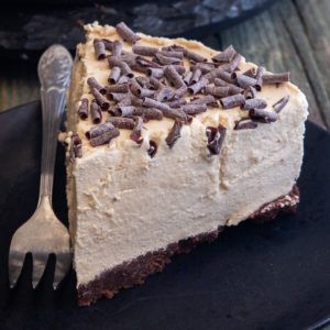 No-Bake Coffee Cheesecake - An Italian in my Kitchen Coffee Filling, Frozen Cheesecake, Coffee Cheesecake, Springform Pan Cake, Berry Cheesecake, Easy Coffee, Coffee Dessert, No Bake Cheesecake, Chocolate Shavings