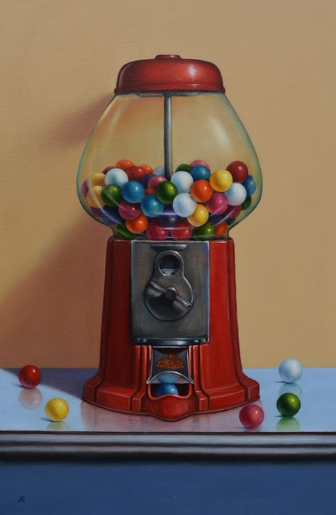 Candy Aisle, Candy Drawing, Cellar Design, Candy Art, Gumball Machine, A Level Art, Hand Painted Furniture, Trippy Art, Art Club