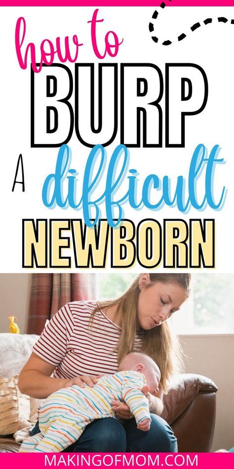 If you're struggling to burp a newborn that just won't burp, here are 9 positions you need to try to get out stubborn burps. Burp Newborn Tips, Best Way To Burp Newborn, Burp Baby Tips, Ways To Burp Newborn, Burping Positions Newborn, How To Burp Newborn, Burping Baby Tips, Baby Gas Relief Newborns, Burping A Newborn