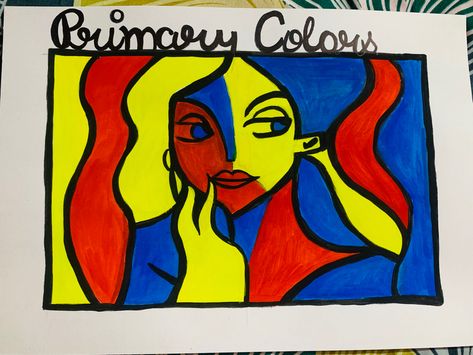 Primary Colours Illustration, Primary Colours Art Ideas Fashion, Primary Colors Drawing Art Projects, Primary Colour Painting, Primary Colours Art Ideas Pictures, Primary Colors Drawing Art, Primary Colour Drawing, Secondary Colors Drawing, Primary Colours Art Ideas