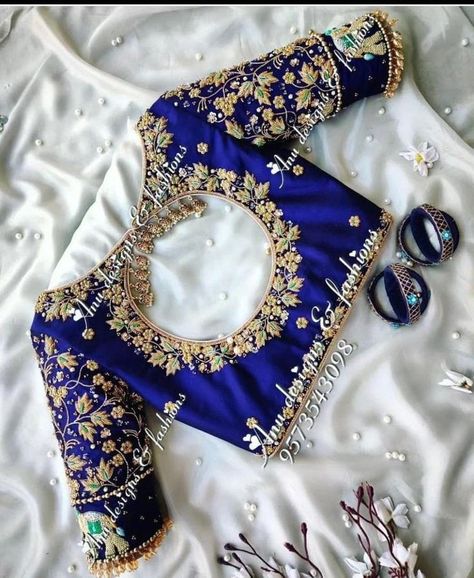 Tassels Saree, Lace Blouse Design, Latest Bridal Blouse Designs, Embroidery Blouses, Boat Neck Blouse Design, Latest Blouse Designs Pattern, Best Blouse Designs, New Saree Designs, New Saree Blouse Designs