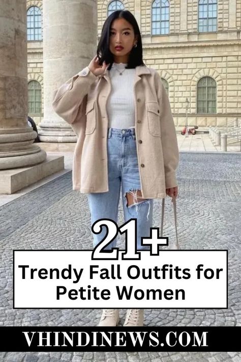 21 Best Fall Outfits for Petite Women: Amazing Trendy Short Women Fall Outfits 25 Winter Wear For Short Women, Winter Outfits For Short Height Women, Formal Outfit For Short Women, Winter Fashion Short Women, Cool Outfits For Short Women, Short Women Fall Outfits, Petite Girl Winter Outfits, Trendy Outfits For Petite Women, Casual Fall Outfits For Petite Women