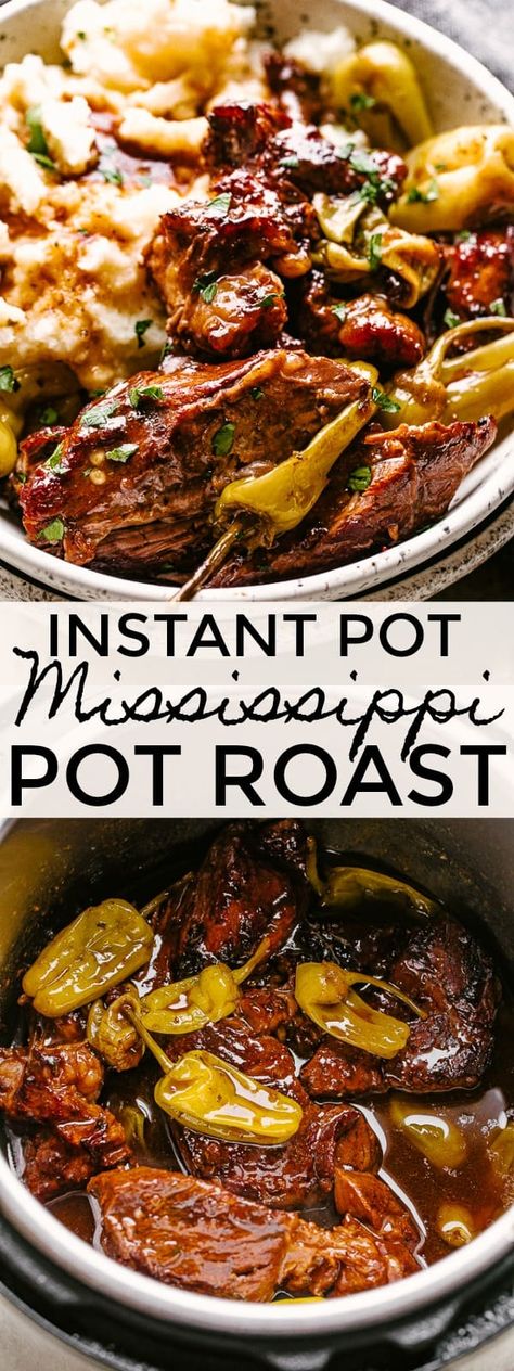 Instant Pot Roast, Roast Crockpot, Mississippi Roast Recipe, Crockpot Roast Recipes, Instant Pot Pot Roast, Pot Roast Crock Pot Recipes, Mississippi Pot, Mississippi Roast, Pot Roast Recipe