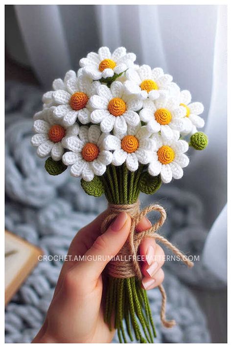 Amigurumi Flower Crochet Free Pattern Amigurumi Daisy Flower Free Pattern, Crochet Flowers Pot Free Pattern, Knitted Flowers Pattern, Crochet Anemone Flower, Crochet Free Flower Patterns, Crochet Patterns Free Flowers, Amigurumi Flower Bouquet, Crochet Snapdragon Flower, Crochet Puffy Flowers Free Pattern