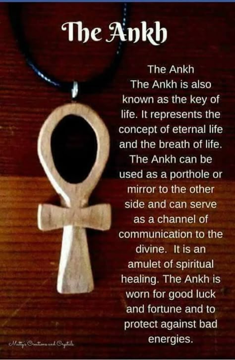 ANKH. The ankh is an ancient Egyptian hieroglyphic symbol that was most commonly used in writing and in art to represent the word for "life" and, by extension, as a symbol of life itself. Its use continued through the Coptic Egyptians who adapted it as the crux ansata, a variant form of the Christian cross. Starověký Egypt, Kemetic Spirituality, African Spirituality, Tattoos Geometric, Symbols And Meanings, Egyptian Symbols, Spiritual Symbols, Egyptian Mythology, Egyptian History