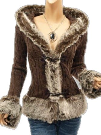 Faux Fur Shirt, Brown Fur Jacket Outfit, Gyaru Jacket, Fur Sweater Outfit, Russian Style Fashion, Bimbocore Outfits, Brown Fur Jacket, Fur Jacket Outfit, Feminine Outfits