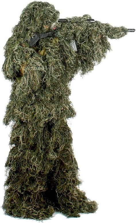 Hunting Suit, Ghillie Suits, Camouflage Suit, Ghillie Suit, Hunting Camouflage, Tac Gear, Green Sports, Apocalypse Survival, Hunting Blinds