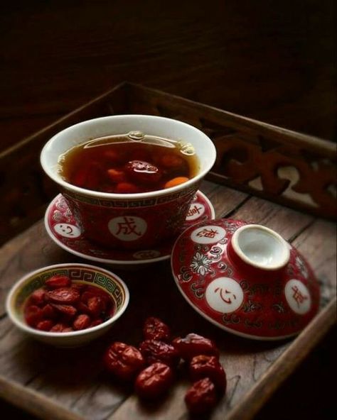 Red Date Tea, Chinese Tea Photography, Red Tea Aesthetic, Stilllife References, Tea Photo, Asian Tea, Berry Tea, Choi Min Ho, Goji Berry