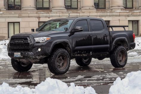 Post your BLACK 3rd Gens | Page 173 | Tacoma World Blacked Out Tacoma, Black Toyota Tacoma, Black Tacoma, Toyota Tacoma Black, Trd Pro Wheels, Black Toyota, Tacoma World, Taco Taco, Bronze Wheels