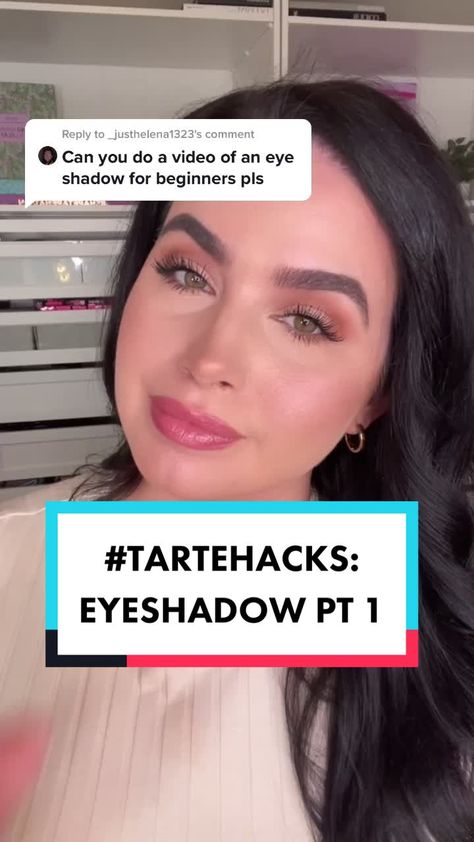 tarte cosmetics (@tartecosmetics) on TikTok: Reply to @_justhelena1323 This one is for all the #eyeshadow newbies! 💜 #tartehacks #beautyhack #eyeshadowtutorial #beautytips Tarte Amazonian Clay Eyeshadow Looks, Tart Eyeshadow Palette Looks, Tarte Energy Palette Looks, Maneater Palette Looks, Tarte Toasted Palette Looks, Tarte Eyeshadow Palette Looks, Tarte Toasted Palette, Tarte Eyeshadow, Tarte Lights Camera Lashes