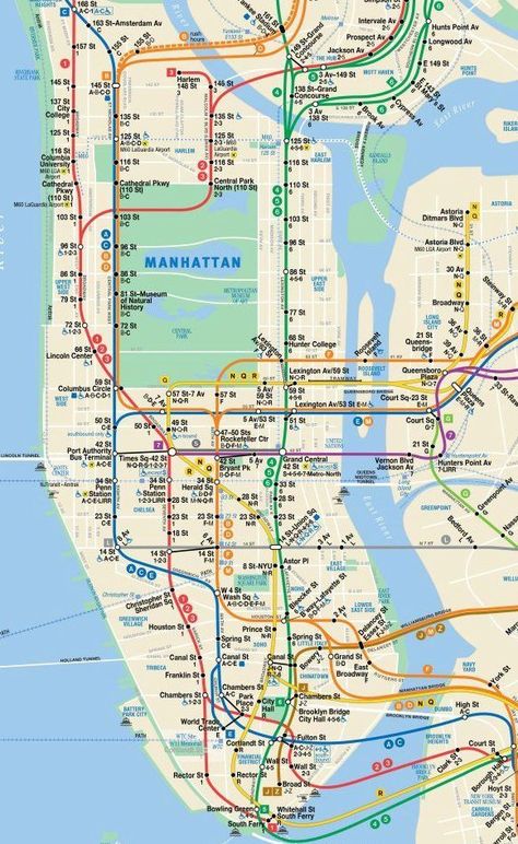 NYC Subway Map – Get Your Free Manhattan subway map and Ride Like a New Yorker Nyc Subway Map, Terminal Bus, Ny Subway, Manhattan Map, Nyc Map, Nyc With Kids, New York City Vacation, New York City Map, Voyage New York