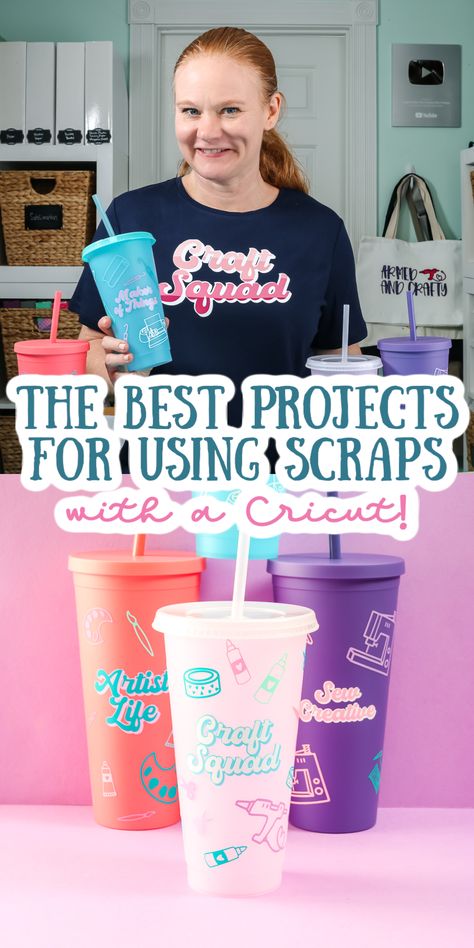 These Cricut vinyl projects all use scraps plus they are easy to make! #cricut #cricutmade #cricutprojects Scrap Vinyl Projects, What To Make With Cricut, Easy Cricut Projects, Cricut Vinyl Projects, Htv Projects, Country Chic Cottage, Maker Project, Cricut Projects Beginner, Clay Pot Crafts