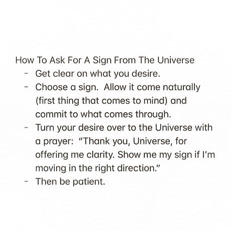 Gabrielle Bernstein on Instagram: “I hear these questions at least once a week... “How should I ask for a sign from the Universe?” “How can I tell when I’ve gotten my…” Manifestation Notes, Gabby Bernstein Prayers, Ask Universe For A Sign, Asking Universe For A Sign, Asking For A Sign From The Universe, How To Ask For A Sign From The Universe, How To Ask The Universe For A Sign, Signs The Universe Is Trying To Tell You Something, 2024 Spiritual