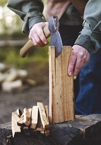 It's said that a fire will warm you twice - once when you chop the wood and once when you burn it. Here we show you how to chop kindling and how to split logs plus, we suggest the best tools for t Survival Checklist, Wood Splitting, Chopping Wood, Splitting Wood, Wood Chopping, Off Grid Homestead, How To Split, How To Make Fire, Wood Logs