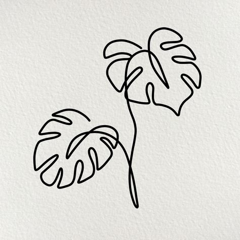 Simple Monstera Drawing, Monstera Doodle, Monstera Line Art, Henna Tattoo Diy, Ap Ceramics, Plants Monstera, Monstera Plants, Tattoo Diy, Art Plants