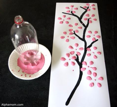 Cheap Crafts To Make and Sell - Cherry Blossom Art From Recycled Soda Bottle - Inexpensive Ideas for DIY Craft Projects You Can Make and Sell On Etsy, at Craft Fairs, Online and in Stores. Quick and Cheap DIY Ideas that Adults and Even Teens Can Make on A Budget http://diyjoy.com/cheap-crafts-to-make-and-sell Diy Projektit, Cherry Blossom Art, Seni Dan Kraf, Soda Bottle, Cheap Crafts, Blossoms Art, Crafts To Make And Sell, Crafty Craft, Craft Time