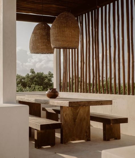 Tulum Treehouse, Rooftop Dining, Loft Interior, Jungle Room, Casa Container, Deco Boheme, Tulum Mexico, Boutique Style, Outdoor Dining Set