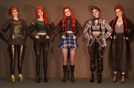 Sims 4 Punk Clothes Cc, Sims 4 Cc Punk Clothes, Sims4 Lookbook Cc, Ts4 Lookbook Cc, Sims Lookbook Cc, Sims 4 Lookbook Maxis Match, Punk Sims 4 Cc, Sims 4 Boho Cc Clothes, Sims 4 Apocalypse Cc