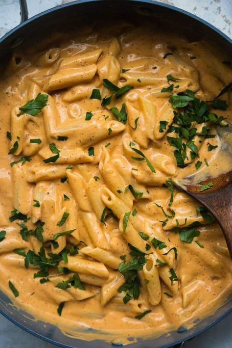 Sweet Potato Pasta Recipe, Sweet Potato Pasta Sauce, Sweet Potato Sauce, Potato Sauce, Sweet Potato Pasta, Freeze Sweet Potatoes, Potato Pasta, Crispy Sweet Potato, Dairy Free Dinner