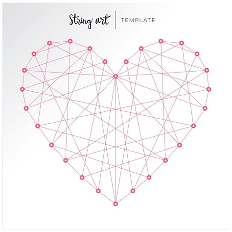 A fun, new product in Fancy Free is the heart string art template! String art is a big thing in the crafting world right now so I wanted t... String Art Patterns Templates, String Art Patterns Free, فن الرسم بالمسامير, String Art Heart, String Art Template, Printable String Art Patterns, String Art Templates, String Art Tutorials, String Art Ideas