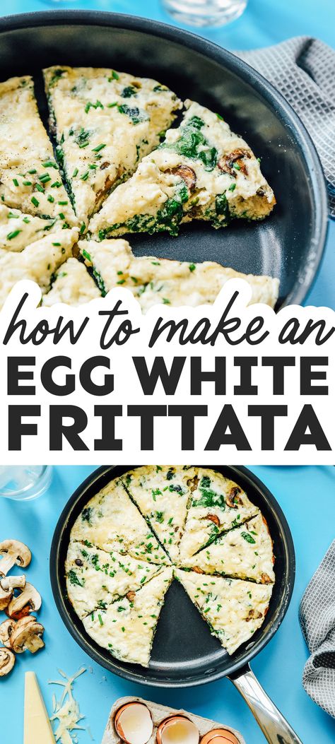 Frittata Vegetarian, Egg White Breakfast Recipes, Recipe Using Egg Whites, Eggs Frittata, Fritata Recipe, Egg White Frittata, Egg White Breakfast, Egg White Recipes, Vegetarian Brunch