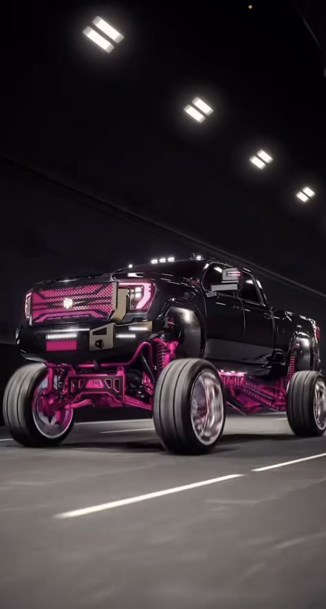 Cute Trucks, Pink Lifted Trucks, Ford Truck Quotes, Pink Chevy Trucks, Jacked Up Truck, Big Ford Trucks, Country Trucks, Nice Trucks, Chevy Diesel Trucks