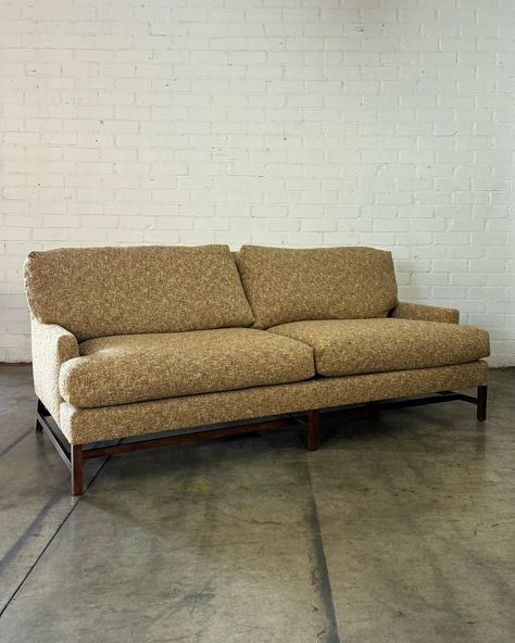 Vintage Sofa in Soft Tweed Price: 1800 Dimensions: W92 D41 H37 SW81 SD22 SH21 AH24 Tweed Sofa, Wool Sofa, Vintage Sofa, Wooden Base, New Home, Couch, Sofa, Wool, Trending Outfits