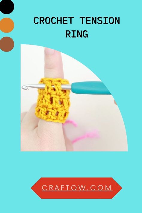 Crochet Tension Ring Crochet Tension Ring Diy, Tension Ring Crochet, Crochet Tension Ring, How To Make Marzipan, Crochet Ring Patterns, Crochet Tension, Crochet Ring, Tension Ring, Crochet Rings