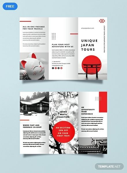 Free Japan Travel Brochure Japan Travel Brochure, Travel Brochure Design, Tourism Design, Brochure Design Layouts, Brochure Graphic, 잡지 레이아웃, Brochure Design Layout, Brochure Inspiration, Design Japonais