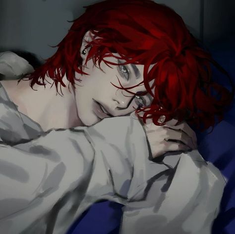 Red Hair Boy Drawing, Male Oc Red Hair, Red Hair Boy Aesthetic, Male With Red Hair, Red Hair Oc Male, Red Hair Male Character Art, Child Oc Art, Red Hair Red Eyes, Black Hair With Red Highlights