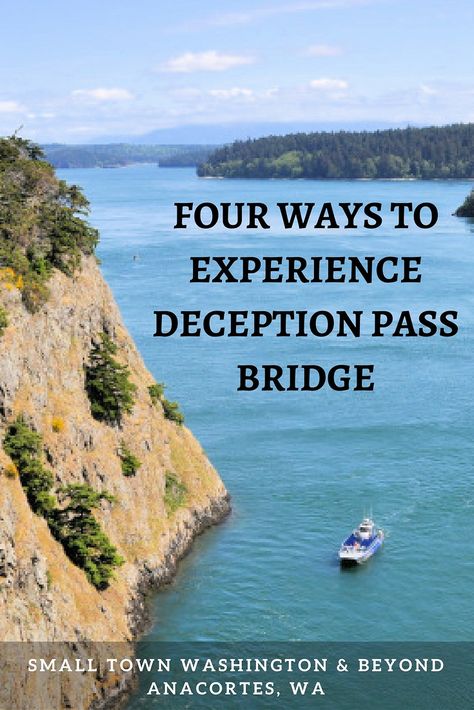 Heading to Deception Pass Bridge this summer? Here are four ways to experience the most photographed bridge in Washington State. Deception Pass, Pacific Northwest Travel, Usa Travel Destinations, United States Travel, Boat Tours, Travel Stories, North America Travel, Travel Insurance, Travel Couple