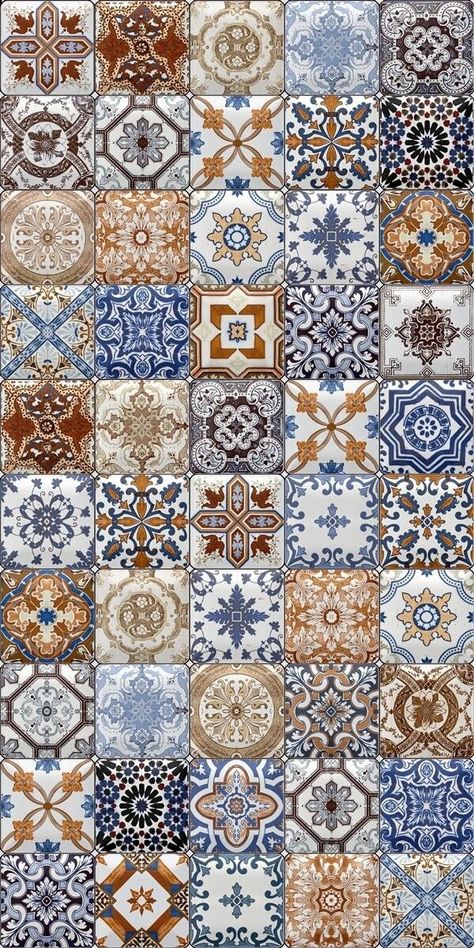 Stary Papier, Tile Moroccan, Geometric Design Art, Tile Wallpaper, Moroccan Tile, Tile Art, Mosaic Tile, Floor Tiles, Tile Patterns