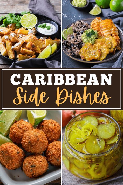 Bring the taste of the tropics to your dinner table with these easy Caribbean side dishes. From Cuban black beans to green plantains, they're crazy-good. Caribbean Side Dishes, Green Plantains, Cuban Black Beans, Carribean Food, Cuban Dishes, Jamaican Dishes, Tropical Food, Haitian Food Recipes, Caribbean Cuisine