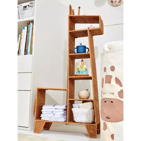 Giraffe Nursery Ideas, Baby Room Safari, Elephant Baby Room, Giraffe Nursery Theme, Animal Shelf, Safari Nursery Ideas, Animal Room Decor, Giraffe Room, Safari Baby Room