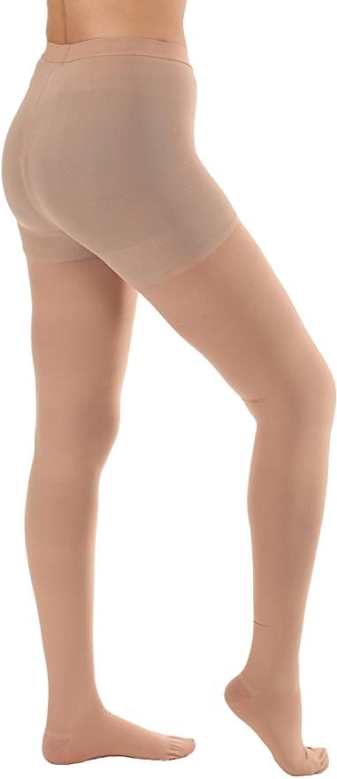 Amazon.com: Made in USA - Sheer Compression Pantyhose Firm Support 20-30mmHg - Beige, Medium - Absolute Support Model A207 - Compression Stockings: Health & Personal Care Compression Hose, Compression Pantyhose, Compression Stockings, Leg Pain, Compression Tights, Compression Socks, Knee Pain, Pain Relief, Open Toe