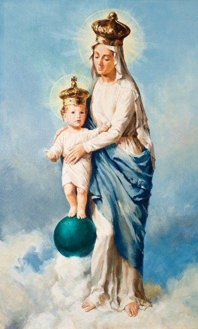 Our Lady Of Victory Image, St Therese Prayer, Catholic Journal, Our Lady Of Victory, Mary Jesus Mother, Saint Therese, Jesus Mother, Jesus And Mary Pictures, Angel Images