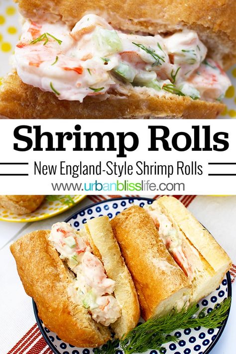 Sea Food Salad, Shrimp Roll Recipe, Shrimp Rolls Recipe, Shrimp Roll, Seafood Sandwiches, Sea Food Salad Recipes, For Dinner, Shrimp Salad Recipes, Shrimp Rolls